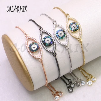 

5 pcs Devil Eye bracelets Zircon bracelet box adjustable bracelets jewelry Turkey jewelry for women bracelets 5336