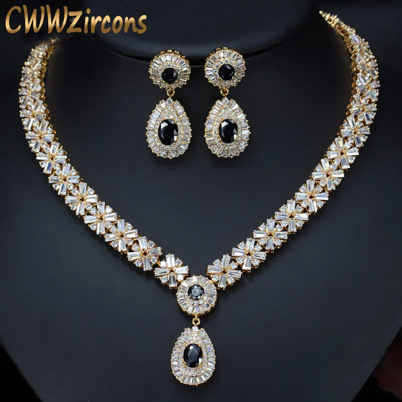 CWWZircons Exquisite Gold Color Round AAA+ Cubic Zirconia Crystal Women