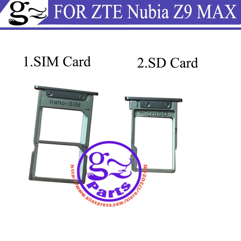 

Original FOR ZTE Nubia Z9 MAX NX510J XN512J Nano Sim + Micro SD Card Tray Holder Slot Socket Replacement Parts