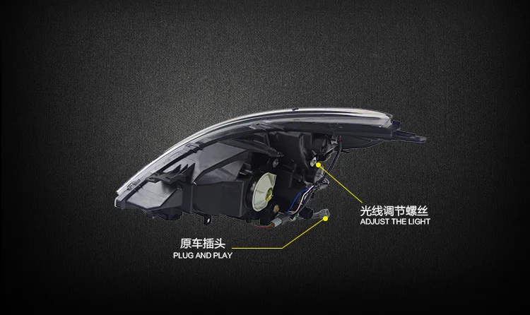 AKD автомобильный Стайлинг Головной фонарь для Nissan Teana фары 2008-2012 Maxima Светодиодный фонарь H7 D2H Hid вариант Ангел глаз биксеноновый луч