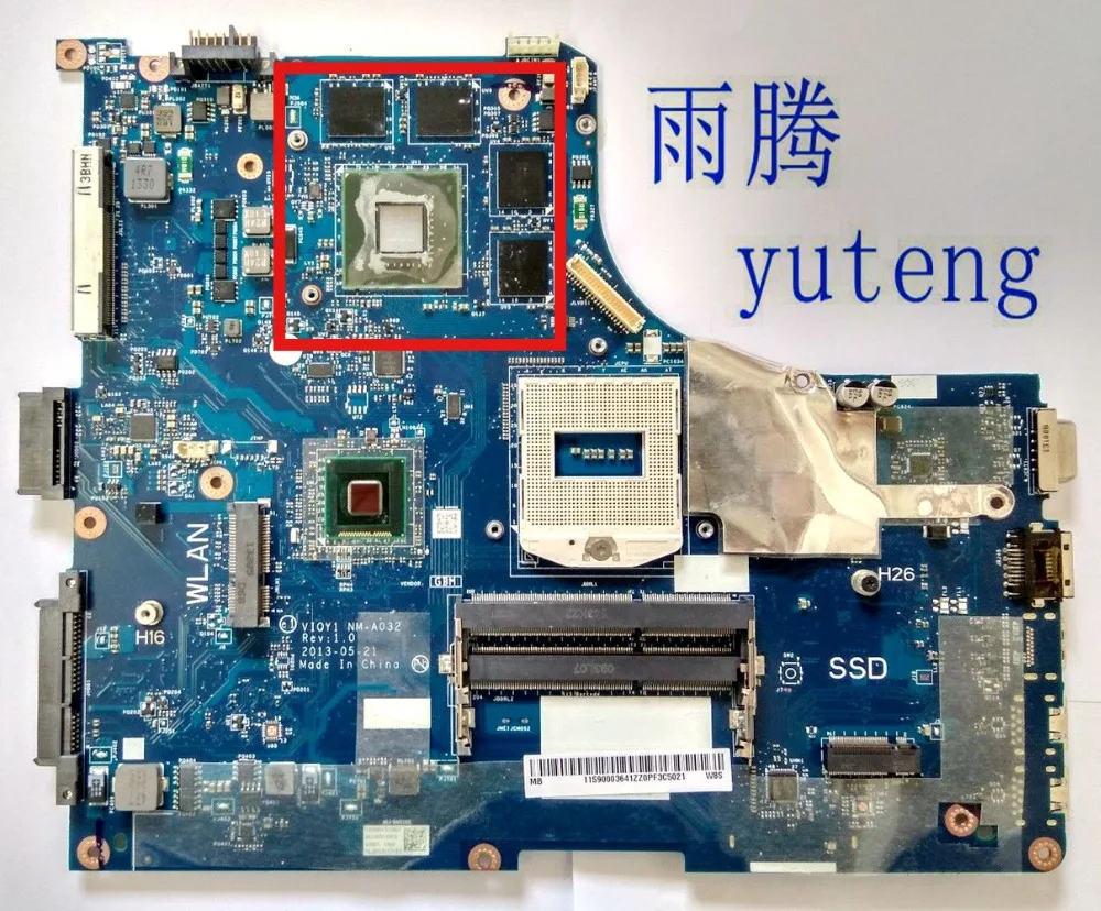 Материнская плата для ноутбука Lenovo Ideapad Y510P VIQY1 NM-A032 PGA947 DDR3 100% протестирована |
