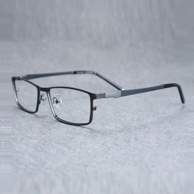 

alloy eyeglasses frame Spectacle frame men titanium alloy eyewear frames male half rim ultra light radiation business eyeglasses