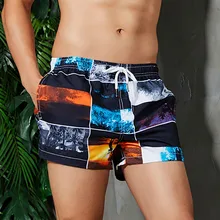 Мужские пляжные шорты летние для водного спорта для плавания шорты быстросохнущие Повседневные Дышащие водонепроницаемое нижнее белье шорты пляжная одежда
