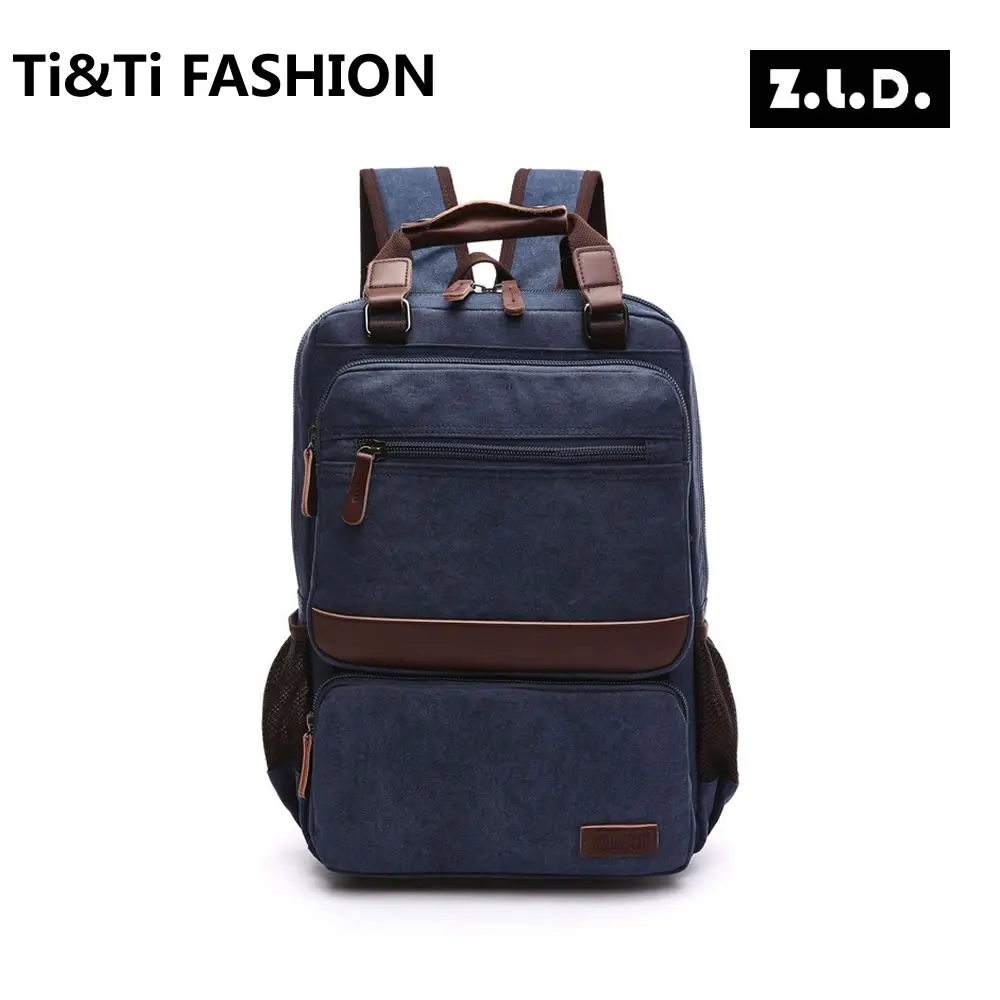

2017 Original New Z.L.D Fashion Canvas Backpack Laptop bag High Quality Men's Travel Bag Schoolbags