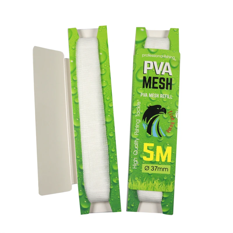 Wifreo4шт PVA сетка Reill 25 мм x 5 м 37 М Карп Рыбалка экономичная карточка пакет заправка