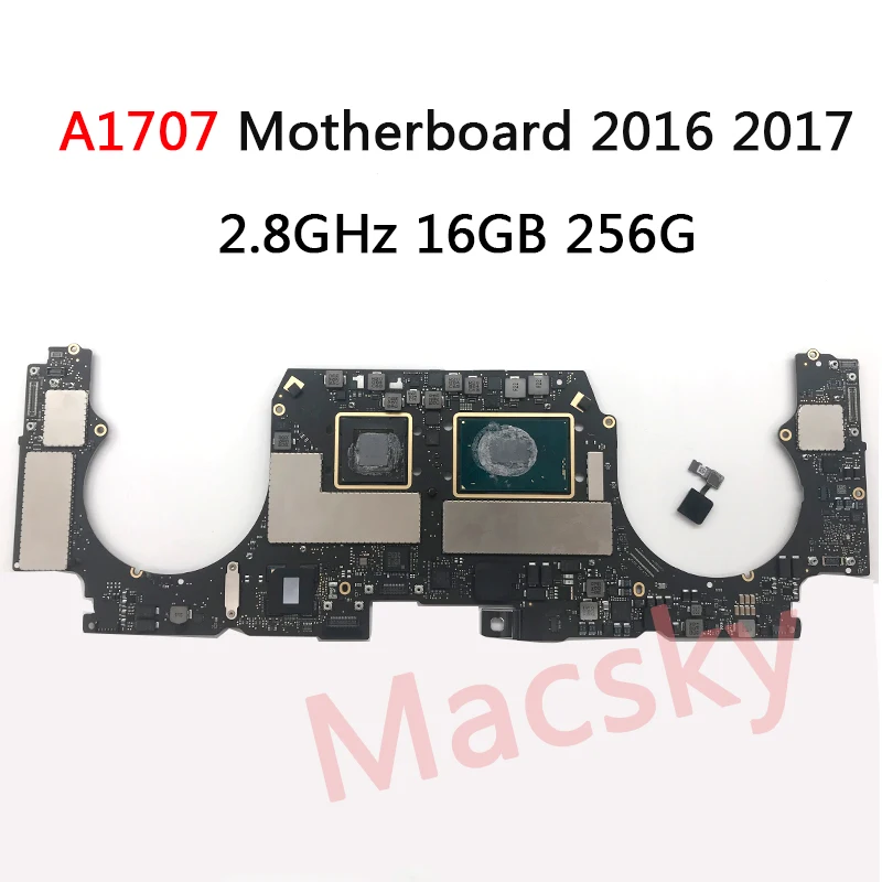 

Tested Original A1707 Motherboard for MacBook Pro 15" A1707 Logic Board i7 2.8GHz 16GB 256G 2016 2017 820-00928-A Power Button