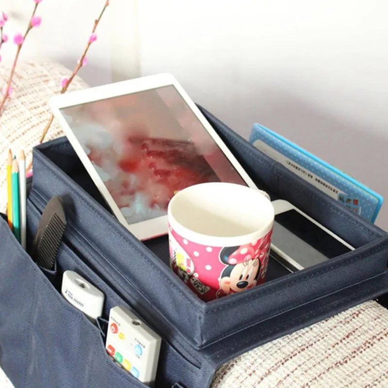 

6 Pockets Sofa Handrail Storage Bag Couch Armrest Arm Rest Organizer Remote Control Holder Bag Organizer Home Accessories