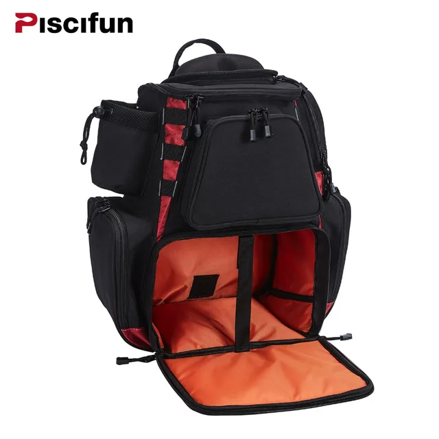 Piscifun Fishing Tackle Backpack Waterproof Bag Trays Storage Piscifun Fishing Tackle Backpack Waterproof Bag Trays Storage Outdoor Protective Rain Cover
