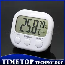 100 шт./лот заводские цены цифровой гигрометр термо гигротермометр ЖК-дисплей с подставкой белый TA668
