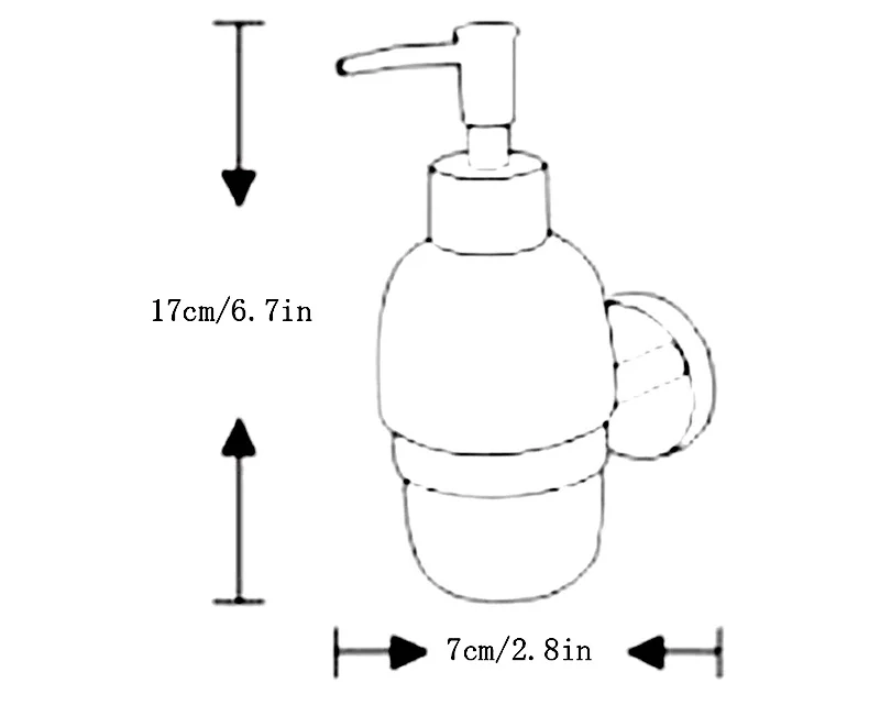 soap dispenser size