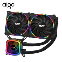 Aigo PC Case refroidissement par eau ordinateur ventilateur cpu T120/240 refroidisseur d'eau intégré radiateur de refroidissement par eau utilisé pour LGA AM4/2011/1151(China)