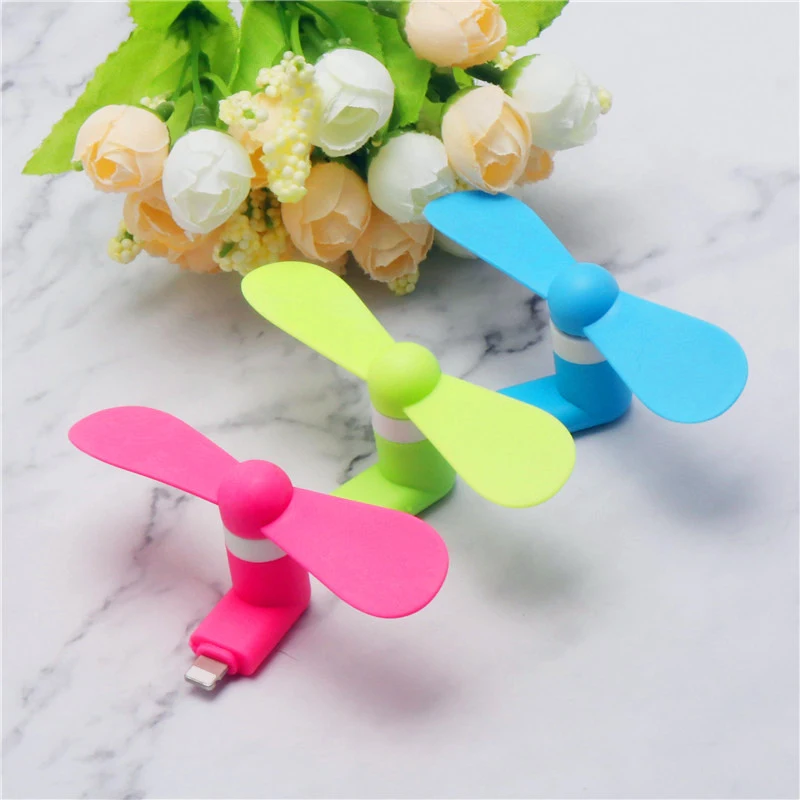 Micro USB Fan Flexible Mini Fan Cooler Ponsel Kipas Tangan untuk Samsung Xiaomi Android Ponsel Fan untuk iPhone 5 6 6S 7 Plus 8 X XR