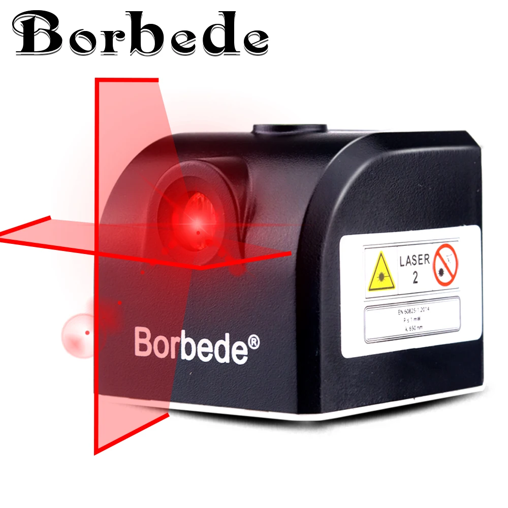 

Borbede Laser Level 2 Red Horizontal and Vertical Laser Cross Lines, Super Mini Pocket Size