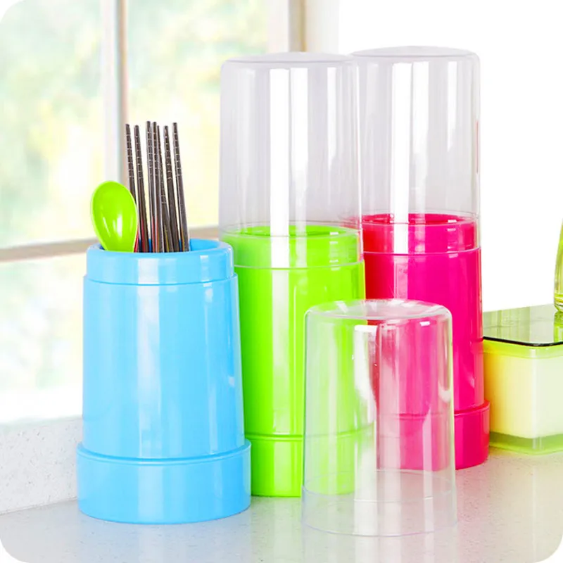 Korea Style Kichen Dustproof Transparent Lid Tableware Box Thicken