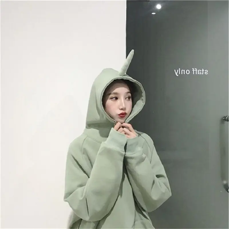  Harajuku Women Hoodies Sweatshirt 2019 Spring Casual Long Sleeve Hooded Sweatshirts Funny Hipster J