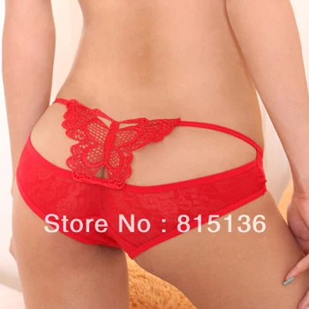 

[Christmas Sale] 60pc/lot Hot New Fashion Wholesales Sexy Lingerie Lace Butterfly Women's Underwear T Bow Panties Free Shipping