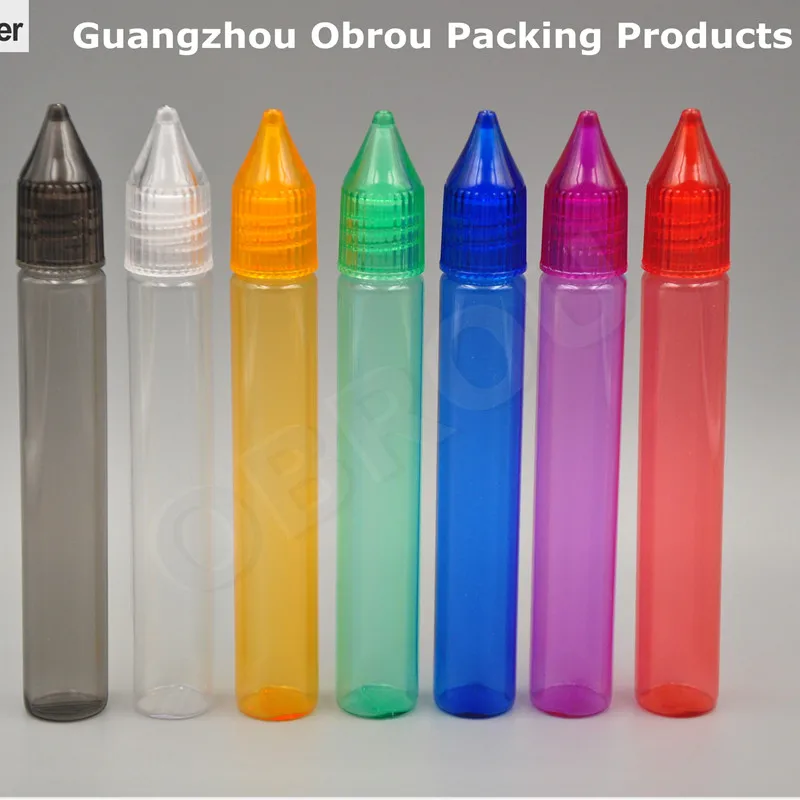 

Factory price 5pcs 15ml colored PET pen bottle, liquid plastic bottle ,15 ml dropper bottle with tip and lids DROPPER