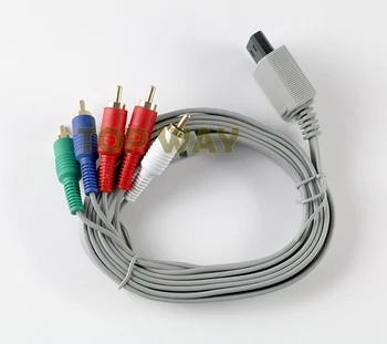 

2pcs/lot 1.8m Component 1080P HDTV AV Audio 5RCA Adapter Cable Cord Wire For Nintendo Wii Console