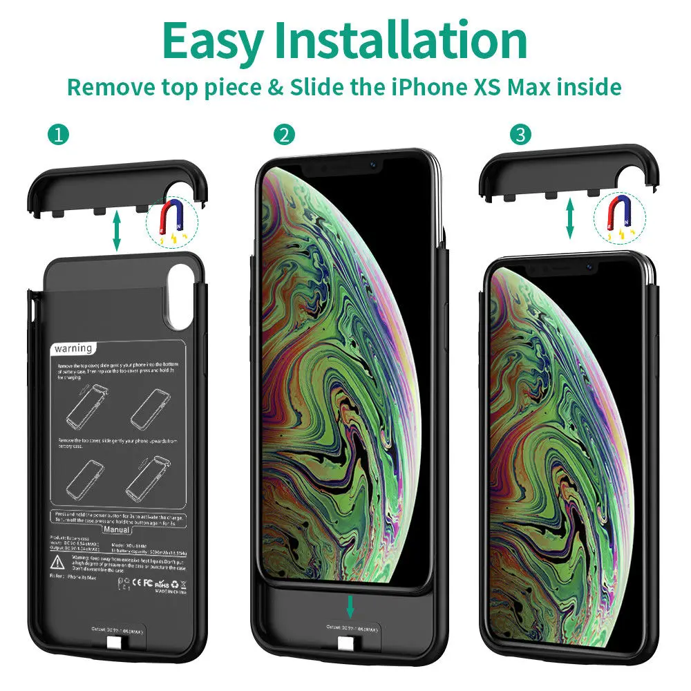 Зарядное устройство NTSPACE 4000 мАч чехлы для iPhone X чехол зарядки портативного