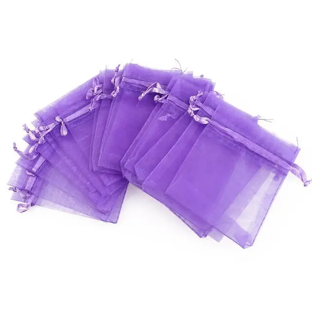 100pcs 7*9cm Organza Drawstring Gift Bags Wedding Favor Bags Jewellery Bags Embalagem Para Presente Christmas Gift Bags