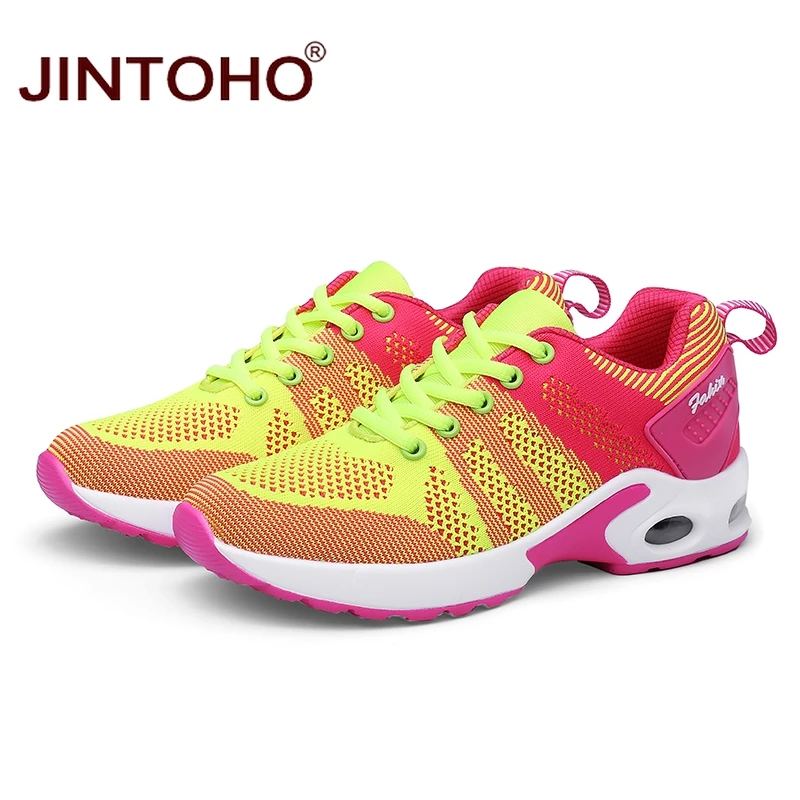 JINTOHO Брендовые женские спортивные кроссовки дышащие уличные для женщин