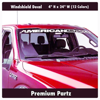 

For 1950-2017 American Muscle Windshield Decal New 1PC 12 Colors Ford Mopar Chevy US