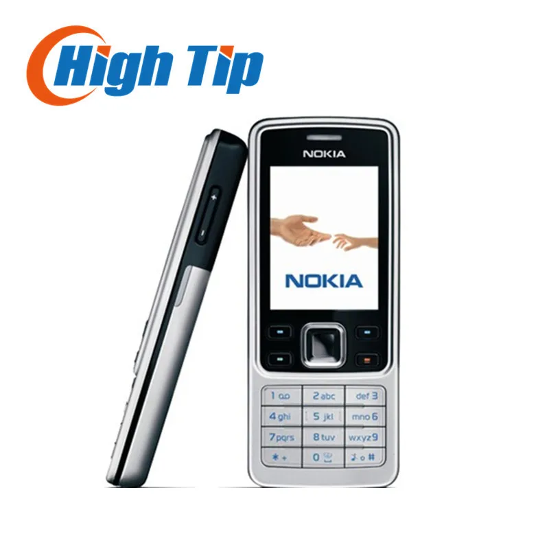 Russian keyboard support Nokia unlocked original 6300 Refurbished cell mobile phone 1 year warranty Singapore free