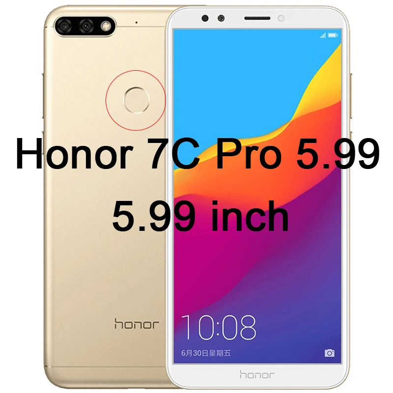 Protective Glass on Honor 7A 7C Pro Tempered Glass for Honor 7A DUA L22 5.45" Screen Protector for Honor 7C AUM L41 5.7 inch - Color: Honor 7C Pro