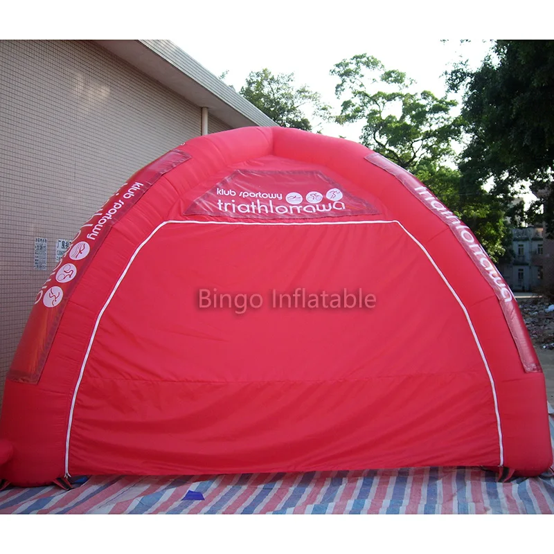  6M / 20ft Hot Selling Red Inflatable Air Dome Tent Inflatable Bar tent Camping Tent with 4 Legs N F