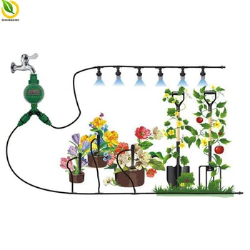 

4/7mm 30m Timer Automatic Irrigation System Horticultural Irrigation System Drip Irrigation System Atomizer Watering Kits