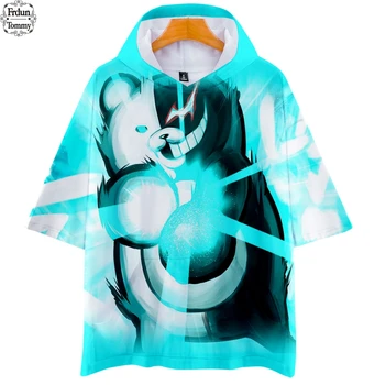 

New Monokuma 3D Printed Hooded T-shirts Men Japanese Anime 2019 3D Tshirts Hot Sale Fashion Streetwear Tee Shirts 4XL