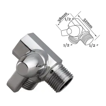

3-Way Solid Brass Diverter Valve Shower Pressue Valve Solid Water Control Valve Shut Off Valve for Shower Head