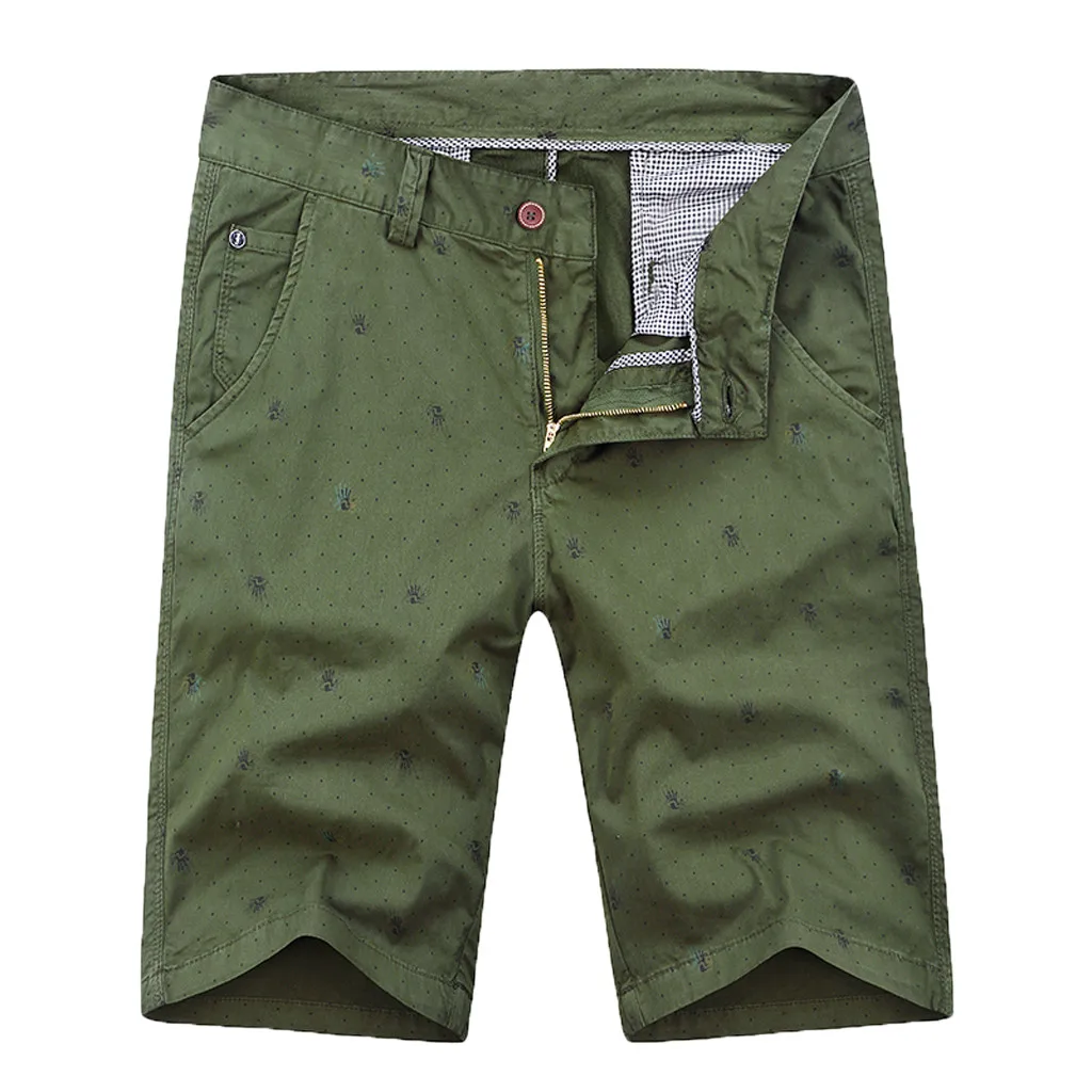 Army Green Для Мужчин's сезон: весна–лето Новые простые модные карман Шорты полиэстер короткие удобные большой груз Повседневное спортивные пляжные шорты Для мужчин c0429 - Цвет: Army Green
