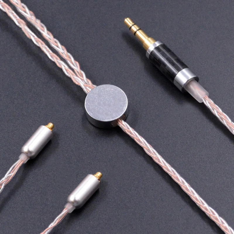 

NICEHCK MMCX/2Pin Interface 3.5/2.5mm Balanced 8 Core Copper Silver Mixed Cable For TRN V80 ZS10 AS10 CCA C10 C16 NICEHCK N3 M6