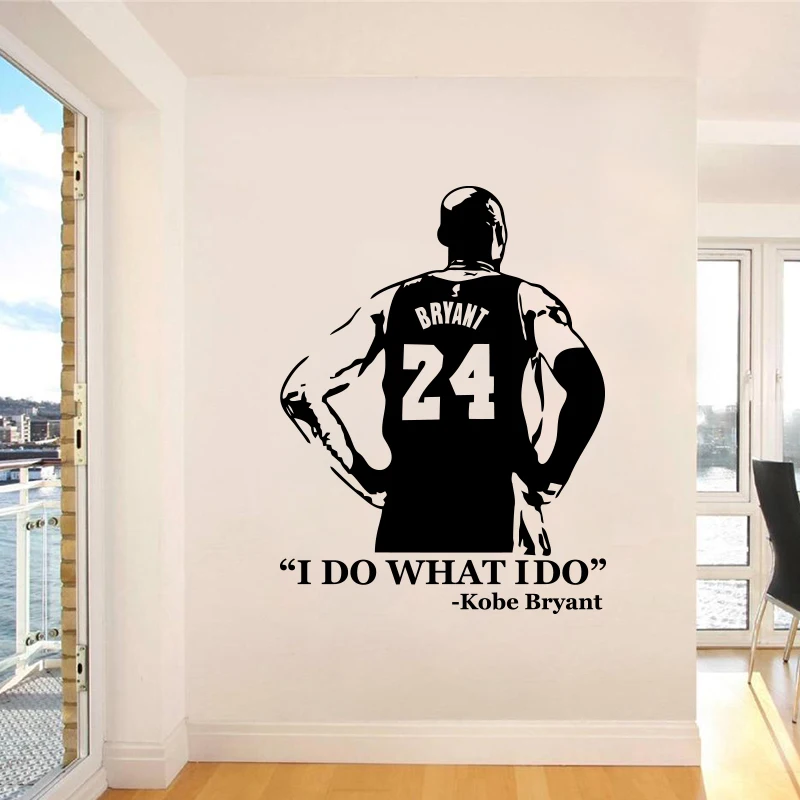 I DO WHAT Kobe Bryant стикер на стену виниловый DIY домашний декор баскетбольные плееры