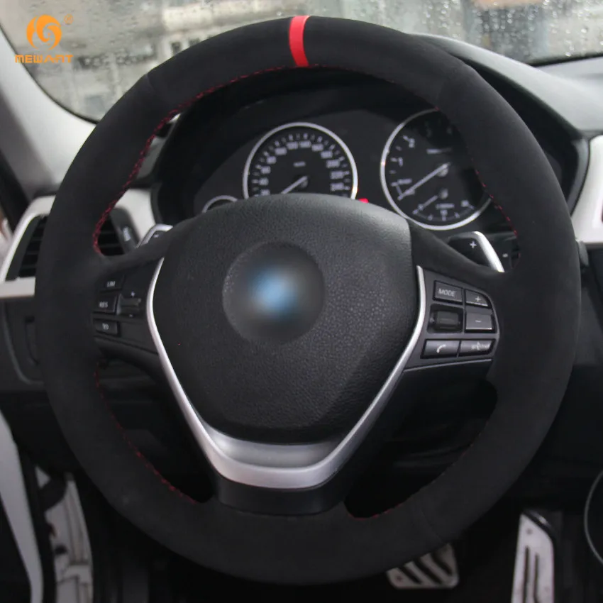 MEWANT черный замшевый красный фонарь для BMW F20 2012 2018 F45 2014 F30 F31 F34 2013 2017 F32 F33 F36|car steering
