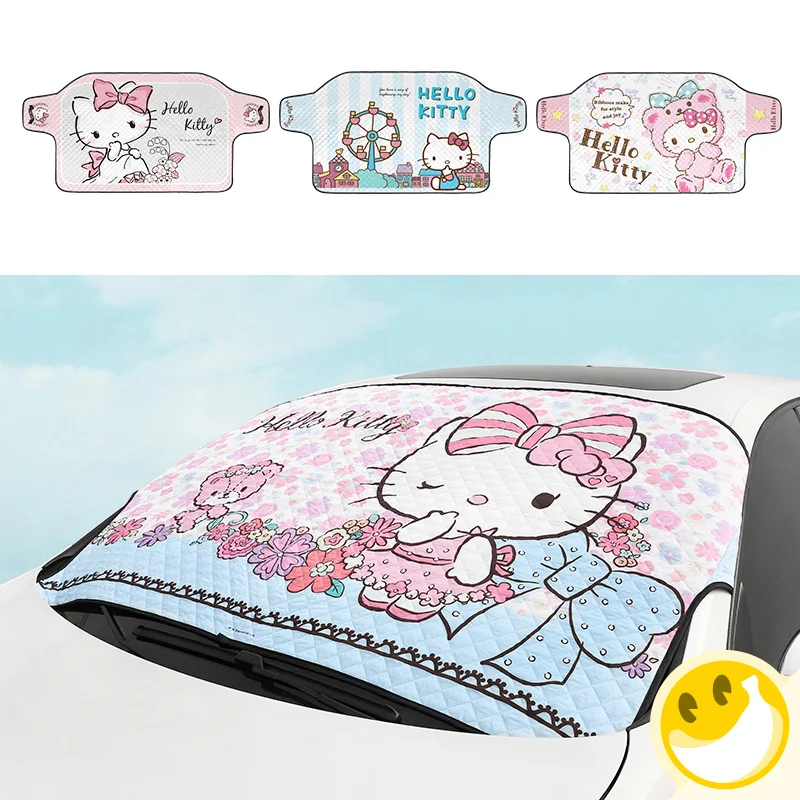 

Hello Kitty Windshield Sunshade Windscreen Cover Sun Shade Auto Sun Visor Car-covers Car Solar Snow Protection Multi-function