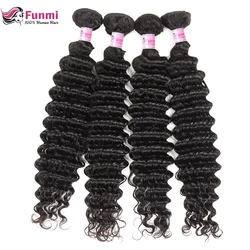 Onda Profunda Brasileña Paquetes de Pelo Virgen Color Natural Onda Virginal Brasileña Extensiones de Cabello Humano Onda Profunda Tejido Funmi Onda Profunda Brasileña Paquetes de Pelo Virgen Color Natural Onda Virginal Brasileña Extensiones de Cabello Humano Onda Profunda Tejido Funmi