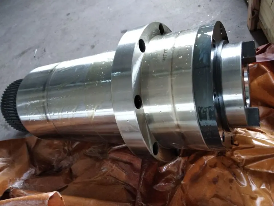

cnc Spindle belt drive pulley CNC milling machine BT50 190mm ATC petal clamp+ disc spring+drawbar machine tool spindle