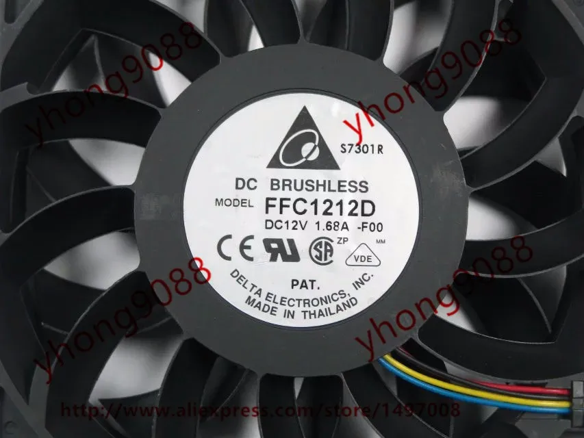 Дельта FFC1212D F00 DC 12 В 1.68A 120x120x25 мм Сервер площади вентилятора