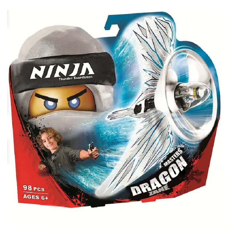 

Bela NINJAGOES Zane Dragon Master 70648 Model Building Blocks Set Kids DIY Bricks Toys For Children (98 Piece)