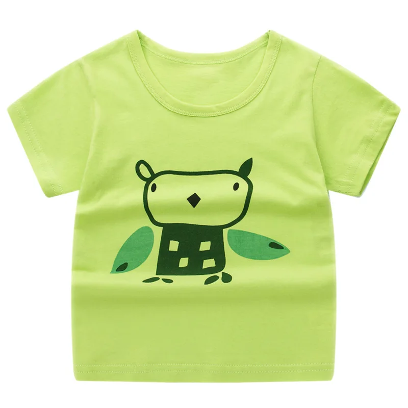 Летняя детская футболка для мальчиков и девочек хлопковая одежда детская футболка с короткими рукавами динозавр Бенди форнит figuas - Цвет: Розовый