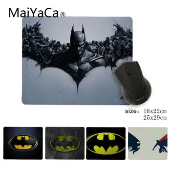

MaiYaCa Top Quality Batman black background logo Beautiful Anime Mouse Mat Size 25x29cm 18x22cm Rubber Mousemats
