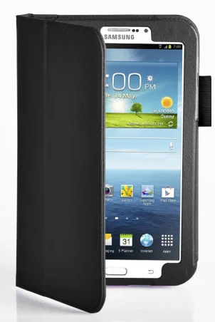 Gligle кожаный чехол сотового телефона с подставкой для samsung Galaxy Tab3 7,0 T210 T211 11 Цвета 200 шт./лот - Цвет: black