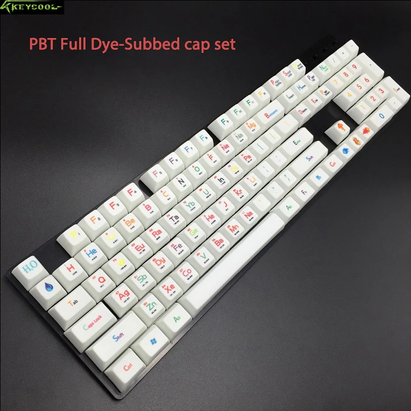 

Periodic Table SA full-dyesubbed Keycaps Set PBT Thick 1.6 PBT Keycap For DIY Cool Mechanical Keyboard And Real MKB Enthusiast