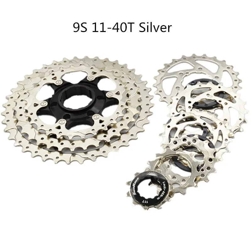 Sunracing CSM990 9 speed 11 40 T/11 36 T черный/серебристый велосипедная кассета fit Shimano SRAM SGS GS