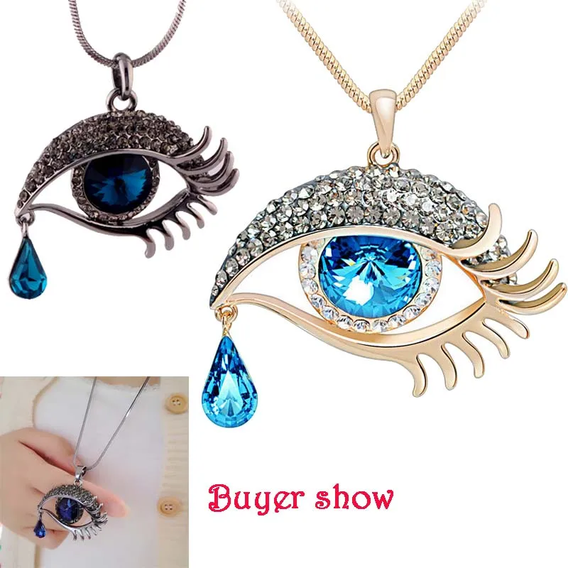 Personality Necklaces Angle Eyes Pendants Charm Fashion Necklace with