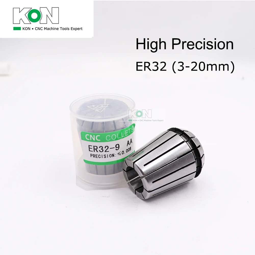 

[ChinaKON] ER32 Collet ER32 3-20mm 3.175mm 4mm 5mm CNC Spring ER Collet Milling Machine ER32 High Precision