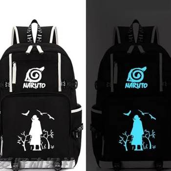 

Anime naruto backpack student school bag preppy style luminous backpack