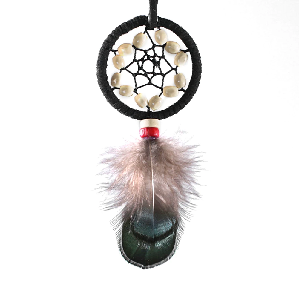 

North American Ethnic Style Feather Handmade Dream Catcher Key Chain
